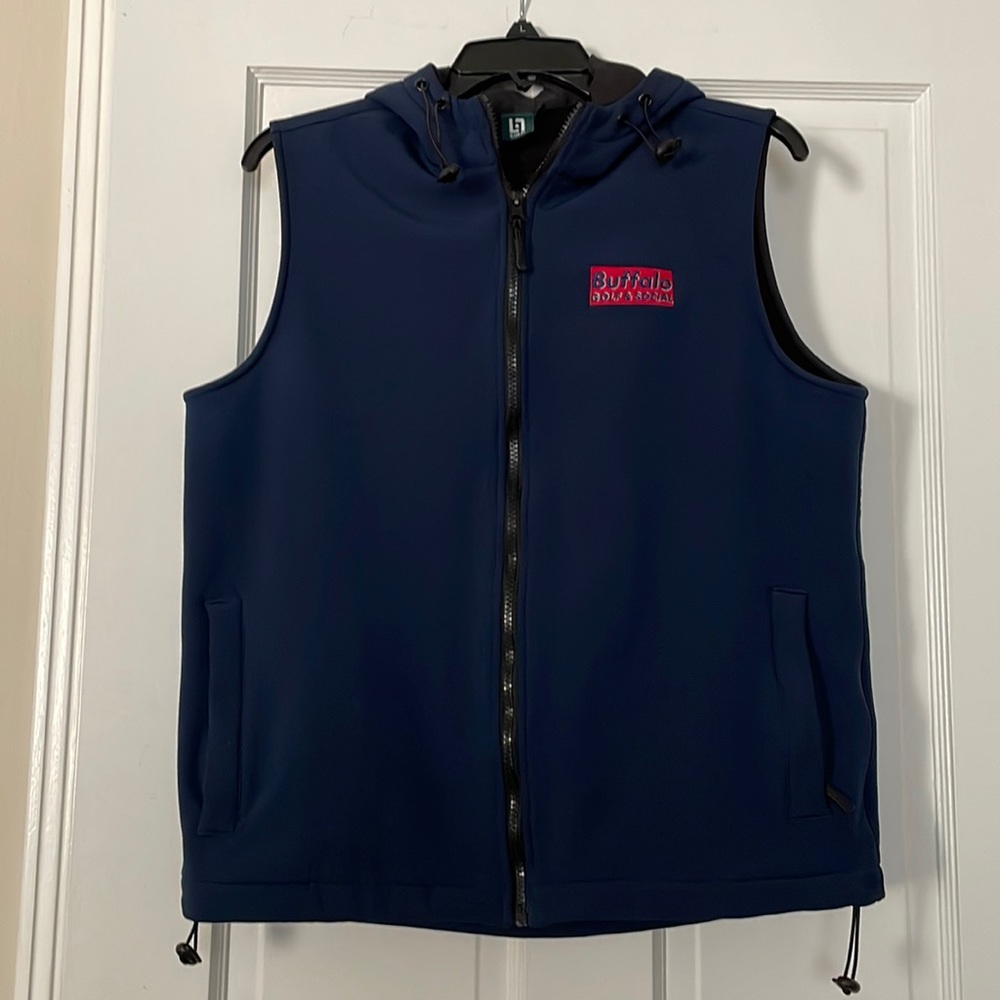 Solo Golf Core Hooded Vest Medium Navy